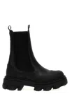 Ganni Leather Ankle Boots Boots And Ankle Boots Black In Black