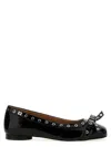 Ganni Ballerina With Bow In Black