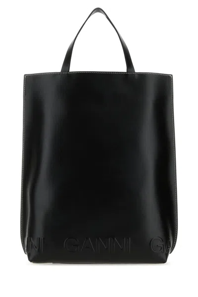 Ganni Black Leather Handbag