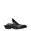 Ganni Black Leather Slipper