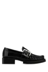 Ganni + Net Sustain Feminine Buckled Recycled Faux Patent-leather Loafers