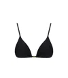 Ganni Black Lurex Bikini Top