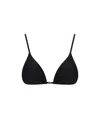 Ganni Black Lurex Bikini Top