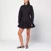 Ganni Women Short Chemisier Dress In Black