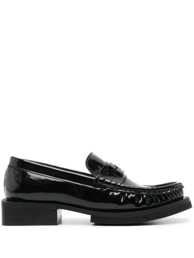 GANNI BLACK PATENT LEATHER LOAFERS