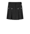 Ganni Pleated Mini Skirt In Black