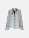 Ganni Black Polyester Shirt In Black