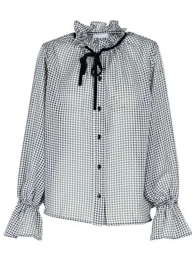 Ganni Black Polyester Shirt Women