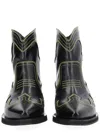 Ganni Black Polyurethane Boots In Black