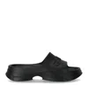 Ganni Black Pool Slide Sandal In Black