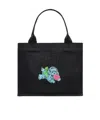 Ganni Women Recycled Cotton Large Tote Bag In Multi