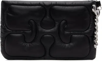 Ganni Black Quilted Re-tech Pouch