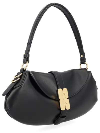Ganni Black Recycled Leather Bag