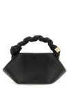 Ganni Black Recycled Leather Crossbody Bags