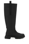 GANNI BLACK RUBBER COUNTRY BOOTS