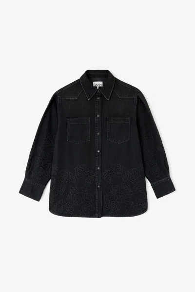 Ganni Black Shirt