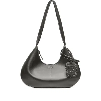 Ganni Black Shoulder Bags