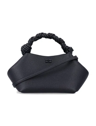 Ganni Mini Eco-friendly Crossbody Bag In Black