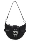 Ganni Bucky Small Nylon Crossbody Bag In Nero