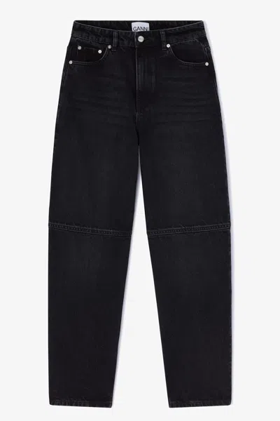Ganni Black Stary Jeans - Size 32w/33l Organic Cotton