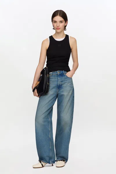Ganni Black Tank Top