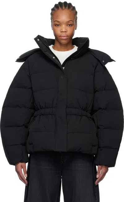 GANNI BLACK TECH OVERSIZED DOWN JACKET