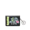 Ganni Card Wallet With Charm In Black