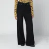 Ganni High Waist Baggy Jeans Pockets In Black