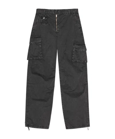 GANNI GANNI DRAWSTRING CARGO TROUSERS