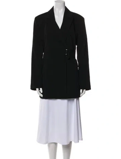 Pre-owned Ganni Blazer In Black