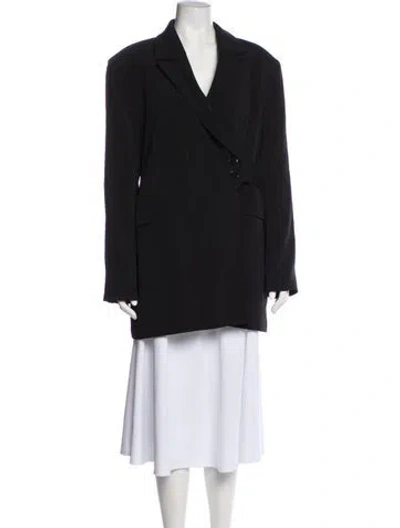 Pre-owned Ganni Blazer In Black