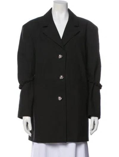 Pre-owned Ganni Blazer In Black