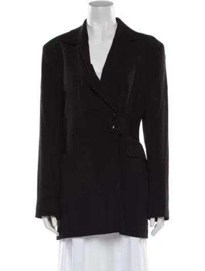 Pre-owned Ganni Blazer In Black