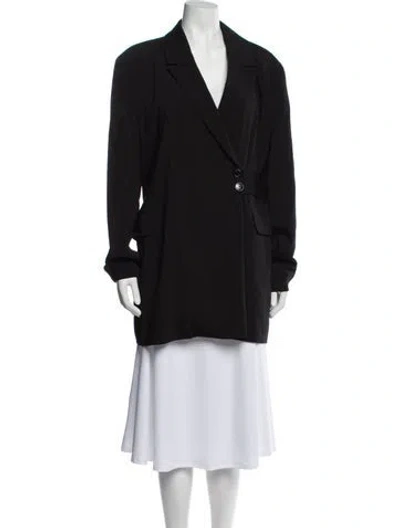 Pre-owned Ganni Blazer In Black