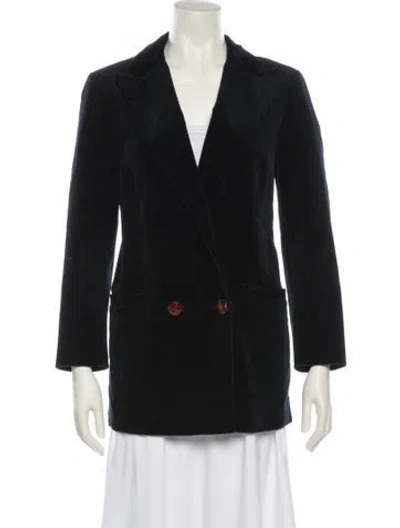 Pre-owned Ganni Blazer In Black