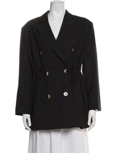 Pre-owned Ganni Blazer In Black