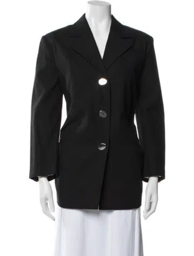 Pre-owned Ganni Blazer In Black