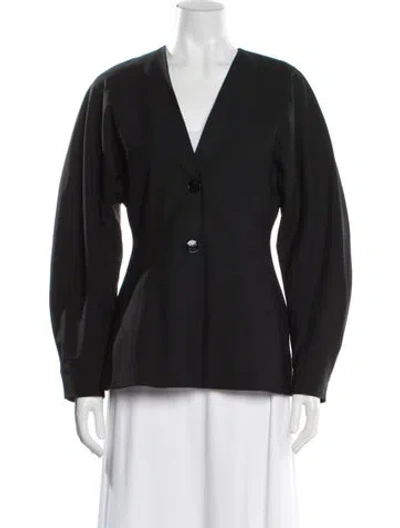 Pre-owned Ganni Blazer In Black
