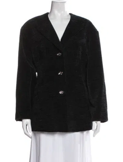 Pre-owned Ganni Blazer In Black