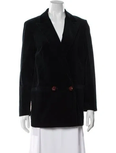 Pre-owned Ganni Blazer In Black