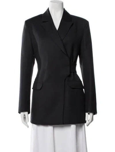 Pre-owned Ganni Blazer In Black