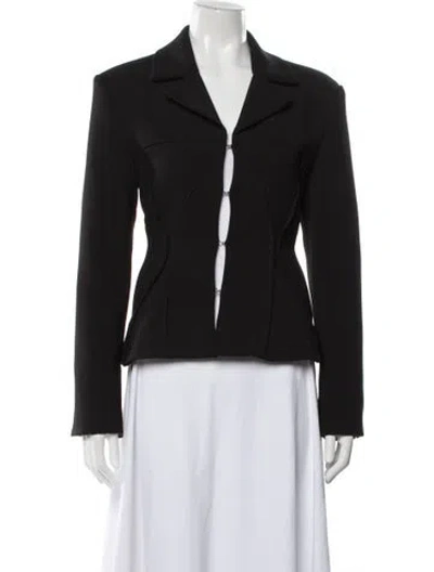 Pre-owned Ganni Blazer In Black