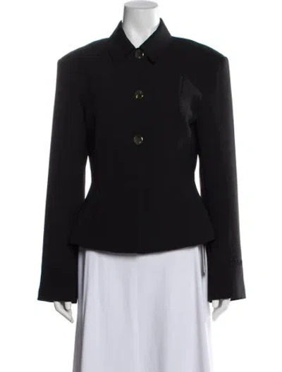 Pre-owned Ganni Blazer In Black