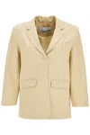Ganni Striped Boxy Blazer