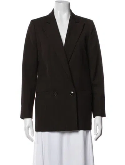 Pre-owned Ganni Blazer In Brown