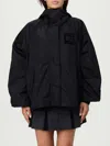 Ganni Nylon Blouson Jacket In Black