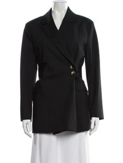 Pre-owned Ganni Blazer In Gray