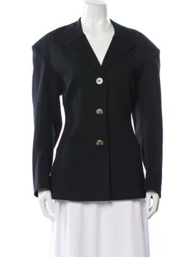 Pre-owned Ganni Blazer In Gray