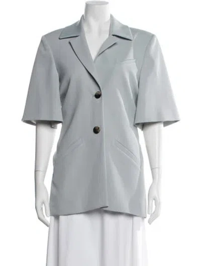 Pre-owned Ganni Blazer In Gray