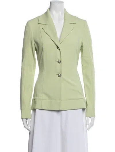 Pre-owned Ganni Blazer In Green